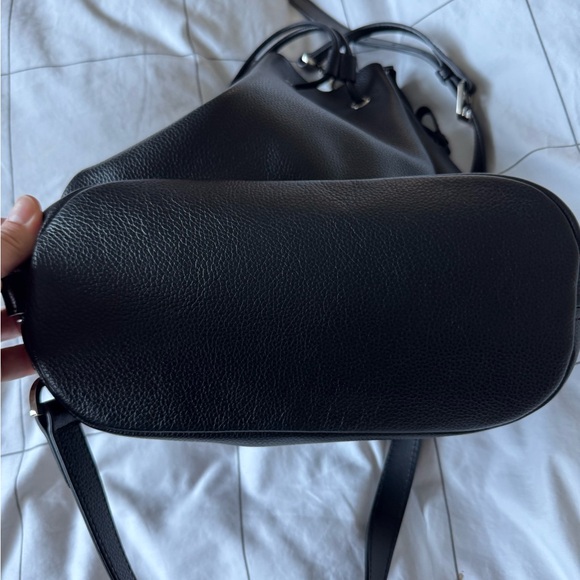 Longchamp Black Bucket Bag with Logo Lining - Picture 7 of 12
